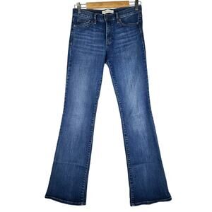 GAP Stretch Classic Boot Cut Dark Indigo Blue Denim Jeans Women Size 28 Regular